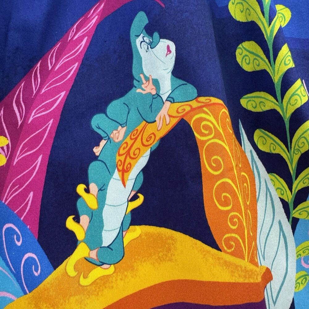 Disney Stitch Shoppe Loungefly Alice Caterpillar Dream Sandy Skirt M NWT Pin - Picture 6 of 16